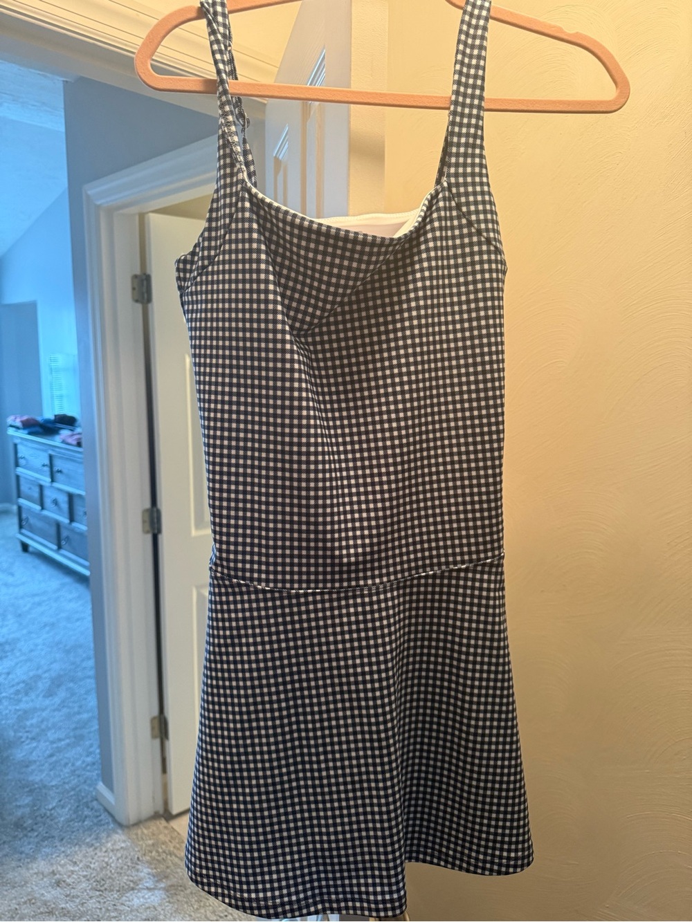 YPB Blue and White Gingham Women's Dress - Classic Summer Style